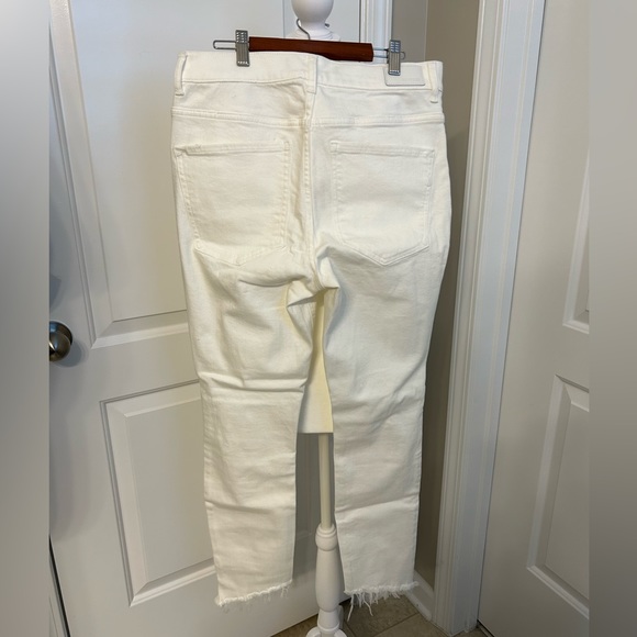 Express Ankle Legging High Rise Jean - White Size 10R - Picture 2 of 5